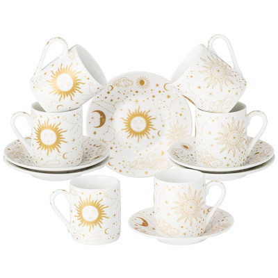 Кофейный набор "ASTRONOMY" на 6 пер. 12 пр. 100 мл (кор=12наб.) LEFARD 86-2557