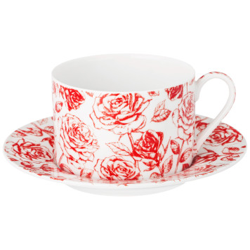 Чайный сервиз "ROSES" на 6 пер. 14 пр. 200 мл (кор=4наб.) LEFARD 86-2563-1