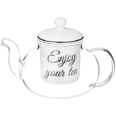 Чайник стеклянный с фарфоровым ситом BON APPETIT 650 мл LEFARD 87-294