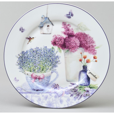 Тарелка закусочная ЛАВАНДОВАЯ ВЕСНА  20, 5 см мал.уп.=4шт. LEFARD 87-303