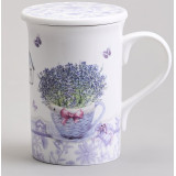 Кружка заварочная с металл. ситом и фарфор. крышкой 320 мл LEFARD 87-309