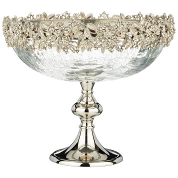 Фруктовница на ножке "БОХО" диаметр=25,5 см. высота=20,5 см (кор=6шт.) LEFARD 875-240