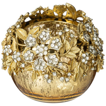 Подсвечник "БОХО" диаметр=6 см. высота=7,5 см (кор=24шт.) LEFARD 875-241