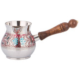 Турка 250 мл. латунь. цветная эмаль (кор=48шт.) LEFARD 877-594