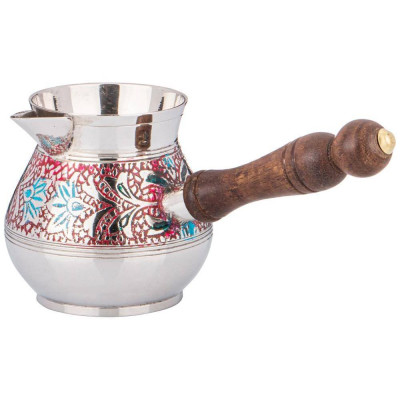 Турка 250 мл. латунь. цветная эмаль (кор=48шт.) LEFARD 877-594-1