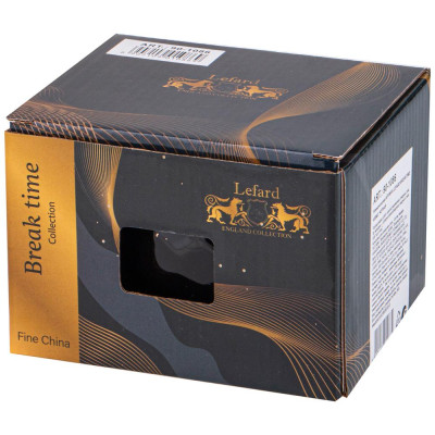 Кружка breaktime 400мл, черная LEFARD 90-1086