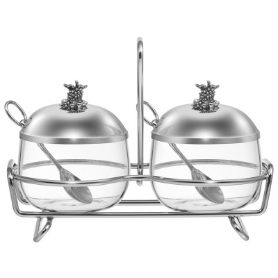 Емкость для хранения двойная серия "HARMONY" 320мл/320мл с ложками LEFARD 920-115