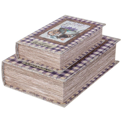 Набор шкатулок-книжек из 2-х шт. 27х18х7/21х13х5 см LEFARD 94-200-2