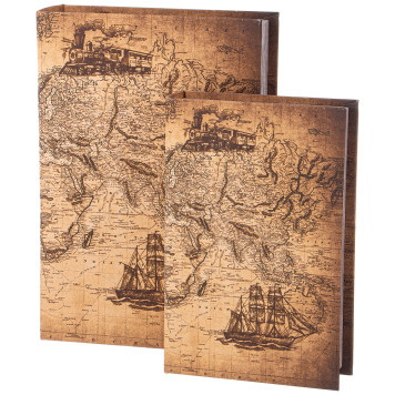 Набор шкатулок-книжек из 2-х шт. 30х21х7/24х16х5 см LEFARD 94-201