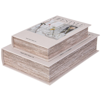 Набор шкатулок-книжек из 2-х шт. 30х21х7/24х16х5 см LEFARD 94-211-2