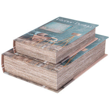 Набор шкатулок-книжек из 2-х шт, 30х21х7/24х16х5 см LEFARD 94-212-2