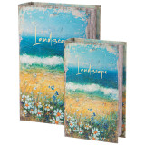 Набор шкатулок-книжек из 2-х шт. 27х18х7/21х13х5 см LEFARD 94-216