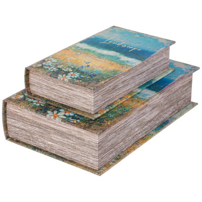 Набор шкатулок-книжек из 2-х шт. 27х18х7/21х13х5 см LEFARD 94-216-2