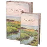 Набор шкатулок-книжек из 2-х шт. 27х18х7/21х13х5 см LEFARD 94-217