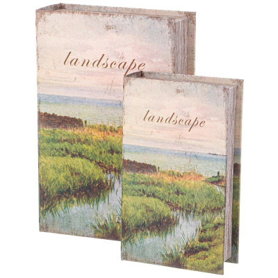 Набор шкатулок-книжек из 2-х шт. 27х18х7/21х13х5 см LEFARD 94-217
