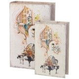 Набор шкатулок-книжек из 2-х шт 27х18х7/21х13х5 см LEFARD 94-219