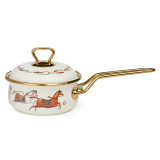 Ковш эмалированный, серия PASSAGE, 14см/0,9л d=14 см длина=31см подходит для индукцион.плит LEFARD 950-650