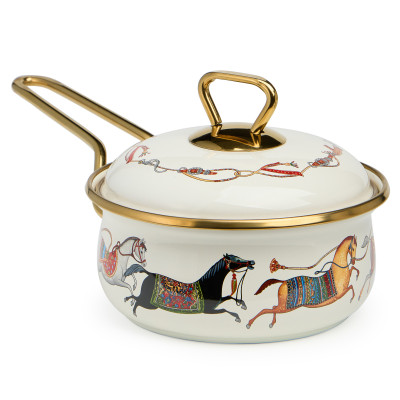 Ковш эмалированный, серия PASSAGE, 14см/0,9л d=14 см длина=31см подходит для индукцион.плит LEFARD 950-650-3