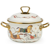 Кастрюля эмалированная с крышкой, серия PASSAGE, 2,1л, диа.16см подходит для индук.плит LEFARD 950-651