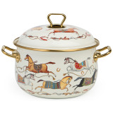 Кастрюля эмалированная с крышкой, серия PASSAGE, 3,8л, диа.20см подходит для индук.плит LEFARD 950-653