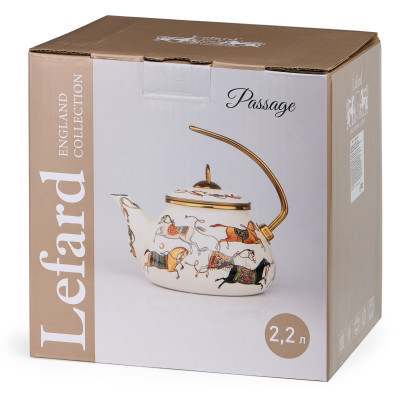Чайник эмалированный, серия PASSAGE, 2,2л подходит для индукцион.плит LEFARD 950-657-3
