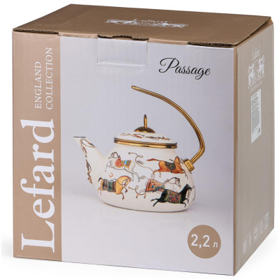 Чайник эмалированный, серия PASSAGE, 2,2л подходит для индукцион.плит LEFARD 950-657-4