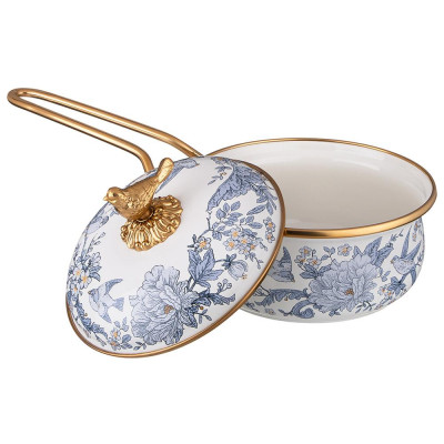 Ковш эмалированный, серия ROYAL GARDEN 14см/0,9л, длина=31см подходит для индукцион LEFARD 950-670-1