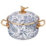 Кастрюля эмалированная с крышкой, серия ROYAL GARDEN, 2,1л, диа.16см LEFARD 950-671