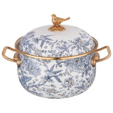 Кастрюля эмалированная с крышкой, серия ROYAL GARDEN 2,8л, диа.18см подходит для индук.пл LEFARD 950-672