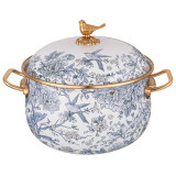 Кастрюля эмалированная с крышкой, серия ROYAL GARDEN 3,8л, диа.20см подходит для индук.пл LEFARD 950-673