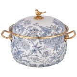 Кастрюля эмалированная с крышкой, серия ROYAL GARDEN 4,8л, диа.22см подходит для индук.пл LEFARD 950-674