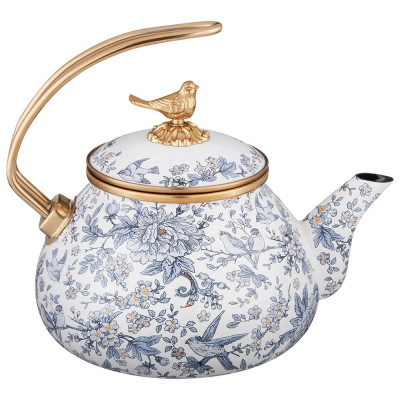 Чайник эмалированный , серия ROYAL GARDEN, 2,2л подходит для индукцион.плит LEFARD 950-676-1