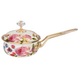 Ковш эмалированный, серия винтаж длина=31 см. диаметр=14 см. 0,9л (кор=4шт.) LEFARD 950-700