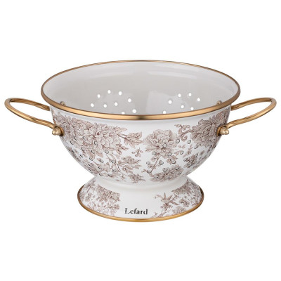 Дуршлаг эмалированный, серия ROYAL GARDEN 22*13см LEFARD 950-722
