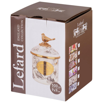 Банка для сыпучих продуктов 9 х 9см, 500мл LEFARD 950-728-1