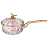 Ковш эмалированный, серия IRISES 14см/0,9л d=14 см длина=31см подходит для индукцион LEFARD 950-750