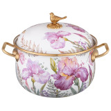 Кастрюля эмалированная с крышкой, серия IRISES 3,8л, диа.20см подходит для индук.пл LEFARD 950-753