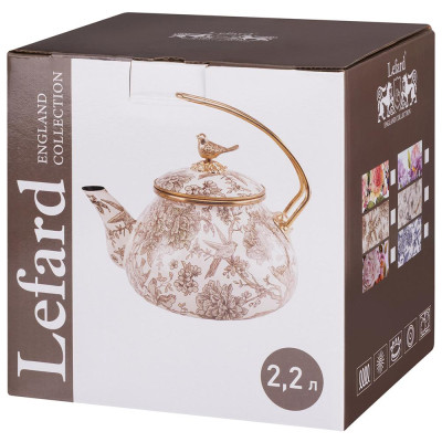 Чайник эмалированный серия ФЛАНДРИЯ, 2,2л LEFARD 950-772-1