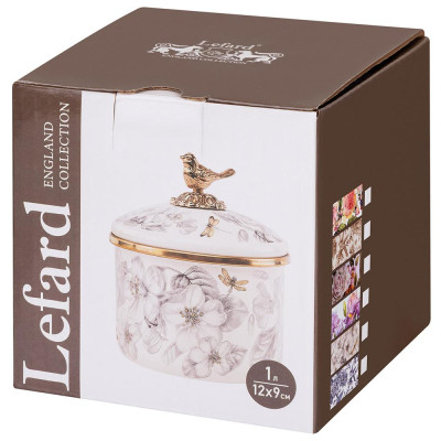 Банка для сыпучих продуктов , серия ФЛАНДРИЯ, 12х9см/ 1,0л LEFARD 950-774-1