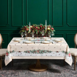 Скатерть 160х220 cm прямоугольная, "CELEBRATION", цвет: бежевый, полиэстер 100% (кор=18 LEFARD 986-001-20