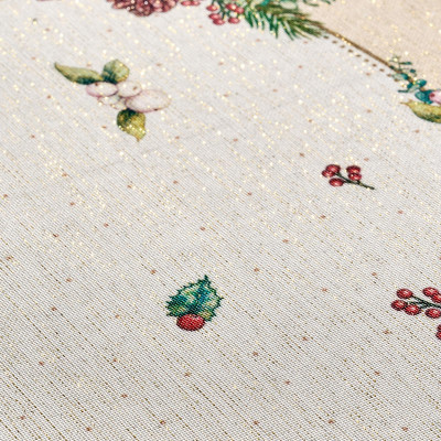 Скатерть 140х300 cm прямоугольная, "CELEBRATION", цвет: бежевый, tm , полиэстер 100% (кор=14ш LEFARD 986-001-21-2