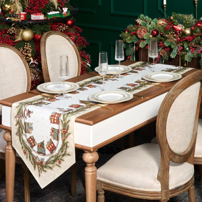 Дорожка на стол 45х215 cm " ЩЕЛКУНЧИК" цвет: бежевый, полиэстер 100% LEFARD 986-002-34-2