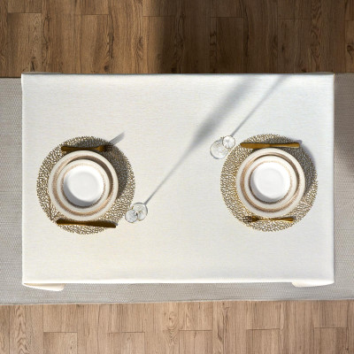 Скатерть 140х180 cm прямоугольная, "ФЕЕРИЯ. ЗОЛОТО", цвет: бежевый, tm , полиэстер 100% (кор= LEFARD 986-003-20-10