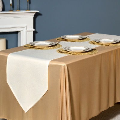 Дорожка на стол 45х150 cm "ФЕЕРИЯ. ЗОЛОТО", цвет: бежевый, tm , полиэстер 100% (кор=80шт.) LEFARD 986-003-3-4