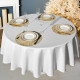 Скатерть d190 cm круглая, "ФЕЕРИЯ. СЕРЕБРО", цвет: белый, tm , полиэстер 100% (кор=22шт.) LEFARD 986-004-25