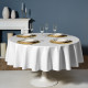 Скатерть d190 cm круглая, "ФЕЕРИЯ. СЕРЕБРО", цвет: белый, tm , полиэстер 100% (кор=22шт.) LEFARD 986-004-25