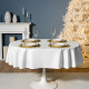 Скатерть 140х180 cm овальная, "ФЕЕРИЯ. СЕРЕБРО", цвет: белый, tm , полиэстер 100% (кор=28шт.) LEFARD 986-004-27