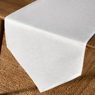 Дорожка на стол 45х220 cm "ФЕЕРИЯ. СЕРЕБРО", цвет: белый, tm , полиэстер 100% (кор=60шт.) LEFARD 986-004-31-13