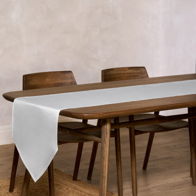 Дорожка на стол 45х220 cm "ФЕЕРИЯ. СЕРЕБРО", цвет: белый, tm , полиэстер 100% (кор=60шт.) LEFARD 986-004-31-15