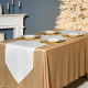 Дорожка на стол 45х220 cm "ФЕЕРИЯ. СЕРЕБРО", цвет: белый, tm , полиэстер 100% (кор=60шт.) LEFARD 986-004-31
